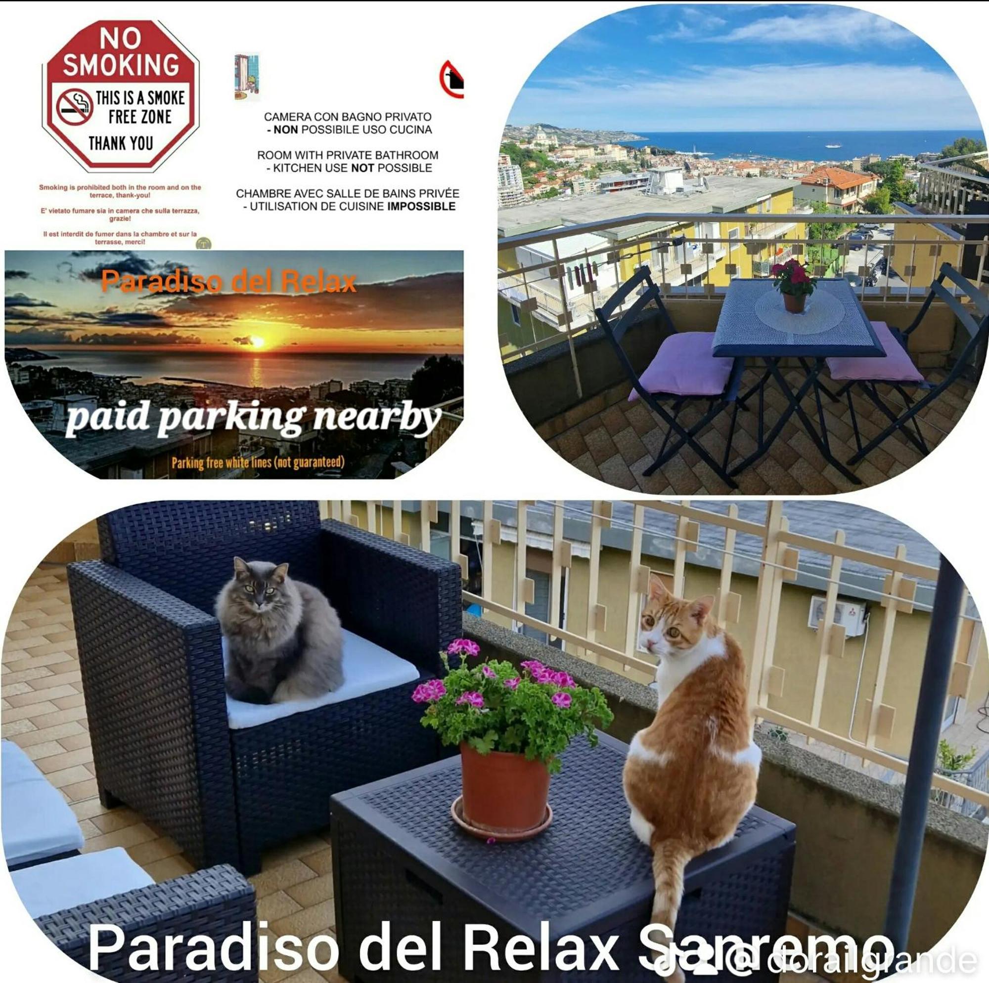 Il Paradiso Del Relax Private Room With Bathroom Parking Sanremo Dış mekan fotoğraf